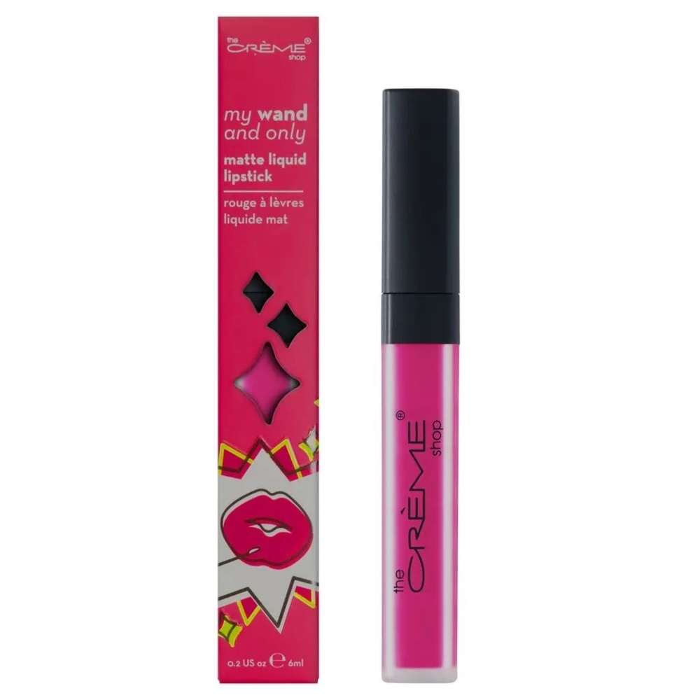 The Crème Shop My Wand & Only Matte Liquid Lipstick in Extra Sprinkle/Hot Pink